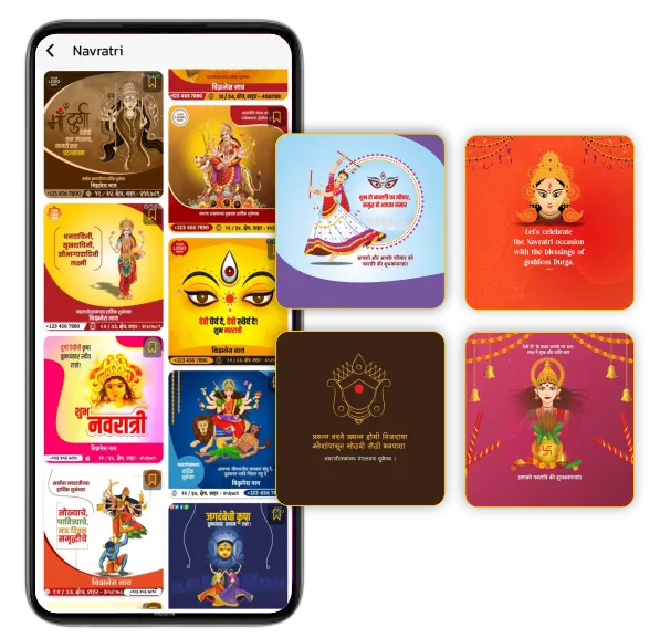 Navratri festival posters